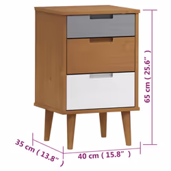 VidaXL 350498 comodino Marrone - Vista aggiuntiva 8
