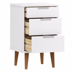 VidaXL 350499 comodino Bianco - Vista aggiuntiva 5
