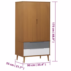 VidaXL 350522 armadio/guardaroba per camera da letto - Vista aggiuntiva 8