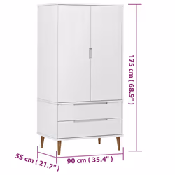 VidaXL 350523 armadio/guardaroba per camera da letto - Vista aggiuntiva 8