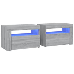 VidaXL 3144973 comodino Quercia