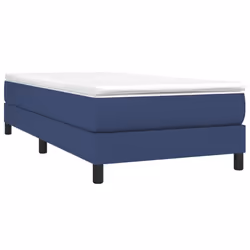 vidaXL Giroletto a Molle con Materasso Blu 80x200 cm inTessuto - Vista aggiuntiva 3