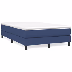 vidaXL Giroletto a Molle con Materasso Blu 120x200 cm in Tessuto - Vista aggiuntiva 2