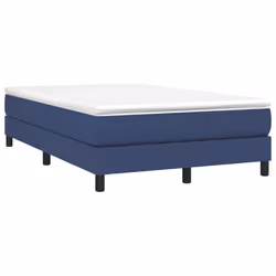 vidaXL Giroletto a Molle con Materasso Blu 120x200 cm in Tessuto - Vista aggiuntiva 3