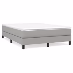 Giroletto a Molle con Materasso Grigio Chiaro 140x190cm Tessutocod mxl 75896 - Vista aggiuntiva 2