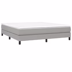 vidaXL Giroletto a Molle con Materasso Grigio Chiaro180x200 cm Tessuto - Vista aggiuntiva 3