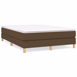 Giroletto a Molle con Materasso Marrone Scuro 140x190cm Tessutocod mxl 99906 - Vista aggiuntiva 2