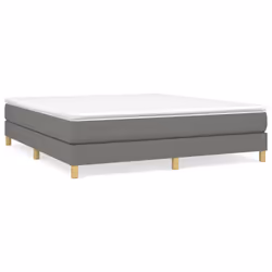 Giroletto a Molle con Materasso Grigio Scuro 160x200 cm Tessutocod mxl 80414 - Vista aggiuntiva 2