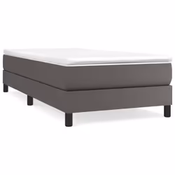 Giroletto a Molle con Materasso Grigio 90x190 cm in Similpellecod mxl 80095 - Vista aggiuntiva 2