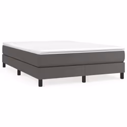 Giroletto a Molle con Materasso Grigio 140x200 cm in Similpellecod mxl 123820 - Vista aggiuntiva 2