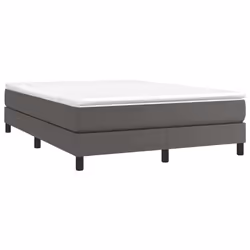 Giroletto a Molle con Materasso Grigio 140x200 cm in Similpellecod mxl 123820 - Vista aggiuntiva 3