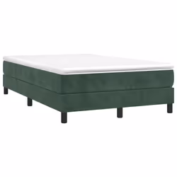 Giroletto a Molle con Materasso Verde Scuro 120x200 cm Vellutocod mxl 75905 - Vista aggiuntiva 3