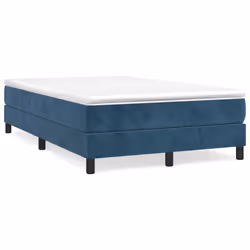 Giroletto a Molle con Materasso Blu Scuro 120x200 cm in Vellutocod mxl 99904 - Vista aggiuntiva 2