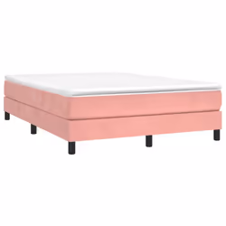 Giroletto a Molle con Materasso Rosa 140x190 cm in Vellutocod mxl 75912