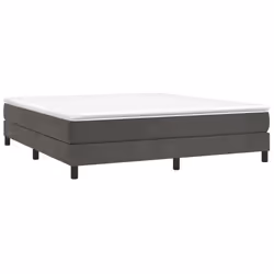 Giroletto a Molle con Materasso Grigio Scuro 180x200 cm Vellutocod mxl 99914 - Vista aggiuntiva 3