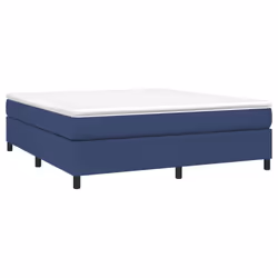 vidaXL Giroletto a Molle con Materasso Blu 180x200 cm in Tessuto - Vista aggiuntiva 3