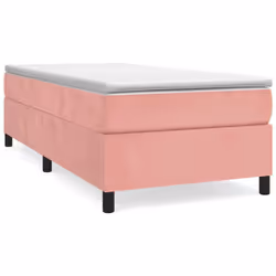 Giroletto a Molle con Materasso Rosa 90x200 cm in Vellutocod mxl 99918 - Vista aggiuntiva 2