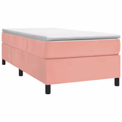 Giroletto a Molle con Materasso Rosa 90x200 cm in Vellutocod mxl 99918 - Vista aggiuntiva 3