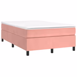 Giroletto a Molle con Materasso Rosa 120x200 cm in Vellutocod mxl 99927 - Vista aggiuntiva 3