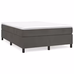 Giroletto a Molle con Materasso Grigio Scuro 140x190 cm Vellutocod mxl 99931 - Vista aggiuntiva 2