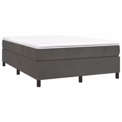Giroletto a Molle con Materasso Grigio Scuro 140x190 cm Vellutocod mxl 99931 - Vista aggiuntiva 3