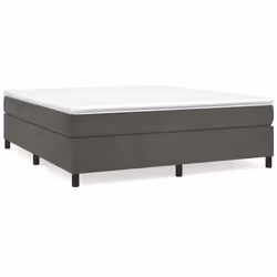 Giroletto a Molle con Materasso Grigio Scuro 160x200 cm Vellutocod mxl 99928 - Vista aggiuntiva 2
