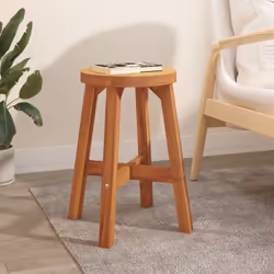 Questo classico sgabello in legno emana un fascino rustico e costituisce un'ottima aggiunta al vostro arredamento. Legno mass ...