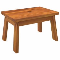 vidaXL Sgabello 38x26x22 cm in Legno Massello di Acacia - Vista aggiuntiva 2