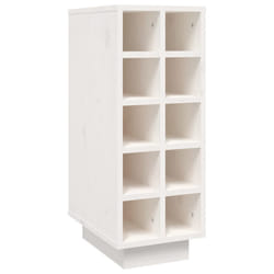 VidaXL 820972 scaffale per vino Legno Bianco