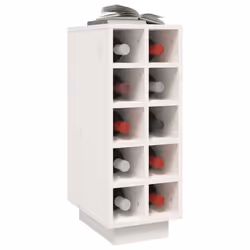 VidaXL 820972 scaffale per vino Legno Bianco - Vista aggiuntiva 4