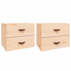 vidaXL Comodini a Muro 2 pz 50x36x40 cm - Vista aggiuntiva 2