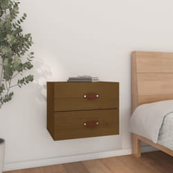 Vidaxl - Comodino a Muro Marrone ambra 50x36x40 cm