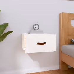 vidaXL Comodino a Muro Bianco 40x29,5x22 cm - Vista aggiuntiva 3