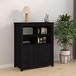 Questa credenza minimalista in legno sarà un'aggiunta pratica e altamente decorativa all'arredamento della vostra casa. Mater ...