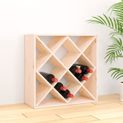 Conservate, invecchiate ed esponete il vostro vino con stile, grazie a questo portabottiglie in legno! È perfetto per gli app ...