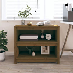 Libreria, Scaffale Marrone Miele 80x35x68 cm in Legno Massello di Pino Vidaxl
