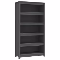 vidaXL Libreria Grigia 80x35x154 cm in Legno Massello di Pino - Vista aggiuntiva 2