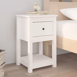 Questo comodino di tendenza, dal design elegante, è un'aggiunta senza tempo al vostro arredamento d'interni. Legno massello d ...
