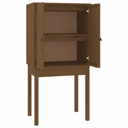 vidaXL Credenza Marrone Ambra 60x40x120 cm in Legno Massello di Pino - Vista aggiuntiva 2
