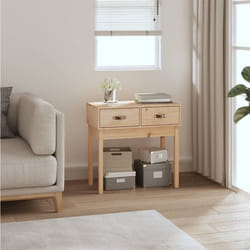 vidaXL Tavolo Consolle 76,5x40x75 cm in Legno Massello di Pino