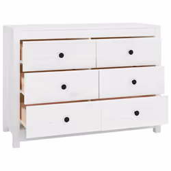 Armadietto Miele Bianca 100x40x72 cm in Legno Massello di Pinocod mxl 103174 - Vista aggiuntiva 3