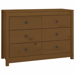 vidaXL Armadietto Ambra 100x40x72 cm in Legno Massello di Pino - Vista aggiuntiva 2