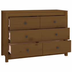 vidaXL Armadietto Ambra 100x40x72 cm in Legno Massello di Pino - Vista aggiuntiva 3