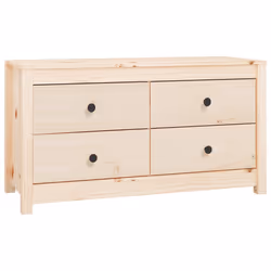 vidaXL Armadietto 100x40x54 cm in Legno Massello di Pino - Vista aggiuntiva 2