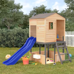 Volete dare ai vostri figli la libertà di giocare a casa? Questo set da gioco per esterni in legno trasforma il vostro cortil ...