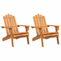 vidaXL Sedie da Giardino Adirondack 2pz in Legno Massello di Acacia - Vista aggiuntiva 2