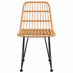 VidaXL 319428 sedia da esterno Terrazzo Polietilene, Rattan sintetico, Acciaio - Vista aggiuntiva 4