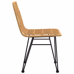 VidaXL 319428 sedia da esterno Terrazzo Polietilene, Rattan sintetico, Acciaio - Vista aggiuntiva 5