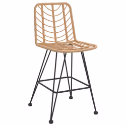 VidaXL 319430 sedia da esterno Terrazzo Polietilene, Rattan sintetico, Acciaio