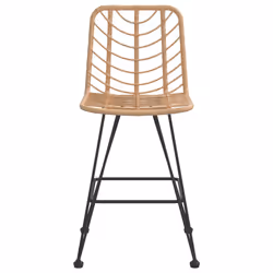 VidaXL 319430 sedia da esterno Terrazzo Polietilene, Rattan sintetico, Acciaio - Vista aggiuntiva 4